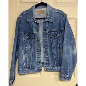 Vintage Levis Jacket Mens 46 Denim Trucker Made In Canada